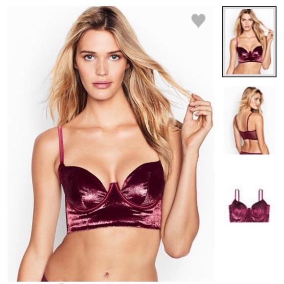 Victoria's Secret Other - Victoria’s Secret 36D Long Line Bra NEW Velvet